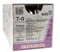 SUTURE VICRYL RAPIDE 7/0 6.5MM (W9914)  BOX/12