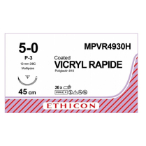 SUTURE VICRYL RAP 5/0 13MM (MPVR4930H) BOX/36