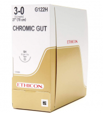 SUTURE CHROMIC GUT 3/0 26MM (G122H)  BOX/36