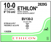SUTURE ETHILON 10/0 (2820G)                   BOX/12