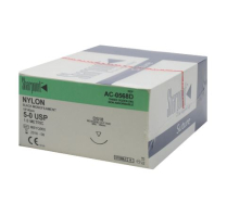 SUTURE NYLON 5/0 18MM S/POINT (AC0568D) BX/36