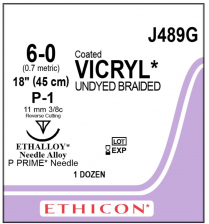 SUTURE VICRYL CTD 6/0  (J489G)         BOX/12