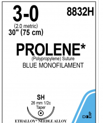 SUTURE PROLENE 3/0 26MM (8832H)   BOX/36