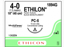 SUTURE ETHILON 4/0 (1894G)                 BOX/12