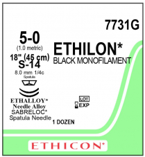 SUTURE ETHICON NYLON 5/0 (7731G)     BOX/12