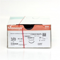 SUTURE MONOSYN 3/0 DS19 45CM (C2023205) BX/36