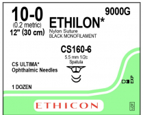 SUTURE ETHICON NYLON 10/0 5.5MM (9000G)    BOX/12