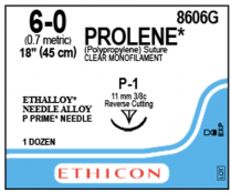 SUTURE ETHICON PROLENE 6/0 (8606G)    BOX/12