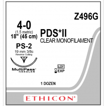 SUTURE PDS*II 4/0  (Z496G)                     BOX/12