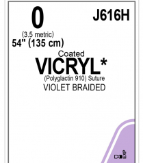 SUTURE VICRYL 0 135CM (J616H) BOX/36