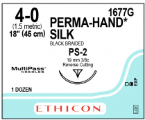 SUTURE SILK 4/0 (1677G) BOX/12