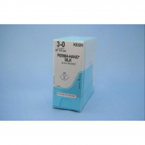 SUTURE SILK 3/0 26MM 75CM (K832H)       BOX/36