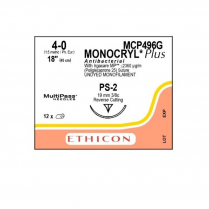 SUTURE MONOCRYL PLUS 4/0 (MCP496G) BOX/12