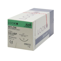 SUTURE NYLON LOOK 3/0 24MM (X925B)            BOX/12