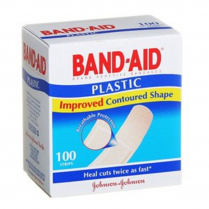 BANDAID PLASTIC STRIP J&J (71493)        BOX/100