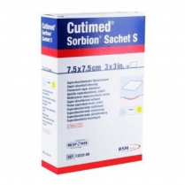 CUTIMED SORBION SACHET S 7.5X7.5CM (73232-00) BX/10