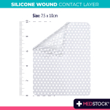 MEDSTOCK SILICONE WOUND CONTACT LAYER 7.5X10CM BX5