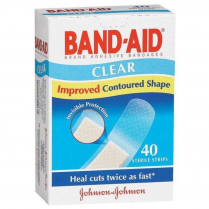 BANDAID J&J CLEAR STRIP (3730111202)  BOX/40