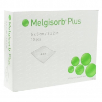 MELGISORB PLUS 5X5CM (252000) BOX/10