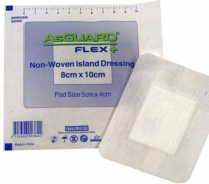 ASGUARD FLEX ADH ISLAND DRESS 8X10CM (ISD002) BOX/50