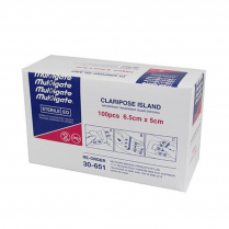 CLARIPOSE ISLAND DRESSING 6.5X5CM (30-651) BX/100