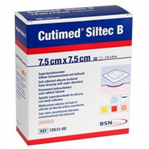 CUTIMED SILTEC BORDER DRESSING 7.5X7.5CM (73284-00) B10