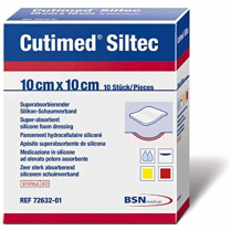 CUTIMED SILTEC BORDER DRESSING 10X10CM (73284-05) B10