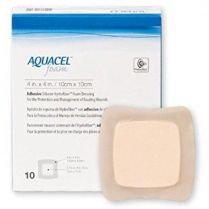 AQUACEL FOAM ADH 10X10CM (420680)     BX10