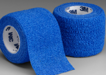 BANDAGE COBAN COHESIVE BLUE 50MMX4.5M (1582B) ROLL