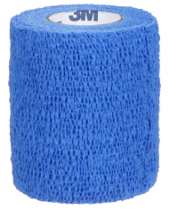 BANDAGE COBAN COHESIVE BLUE 75MMX4.5M (1583B) ROLL