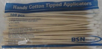 COTTON TIP SWABSTICK 15CM S/E (7505) BOX/1000