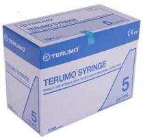 SYRINGE 5ML SLIP TIP TERUMO (SS+05S)    BOX/100