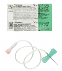 WINGED INFUSION SET 21GX3/4 BLK (SV*BLK) BX/50