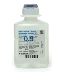 SODIUM CHLORIDE 0.9% 100ML IV BRAUN BOTTLE (3521303) CTN20