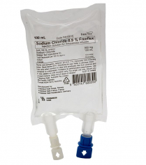 SODIUM CHLORIDE 0.9% 100ML IV BAG (FAH3015) CTN/50