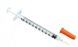 SYRINGE 1ML INS C/W 29GX1/2 BD (326719)  BOX/100