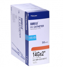 SURFLO IV CATHETER 14GX2 (OX145I)       BOX/50