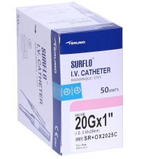 SURFLO IV CATHETER 20GX1 (OX2025)      BOX/50