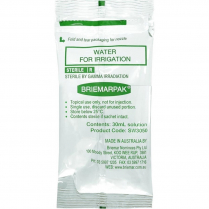 WATER FOR IRRIGATION 30ML SACHET (SW3050) BX/75