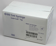 SYRINGE 1ML LUER LOCK TIP BD (309628)  BOX/100