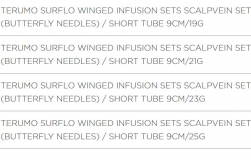 WINGED INFUSION SET SURSHIELD BLK 25GX3/4 BOX/50