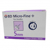 MICROFINE PEN NEEDLE 5MM 31G (320569)  BOX100