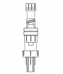 VALVE REFLUX TUTA LUER SITE ACTIVATED (50.255T) BOX/100