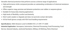 GLOVE RUBBER N/ST H/DUTY SOLVEX #7 SML  PAIR