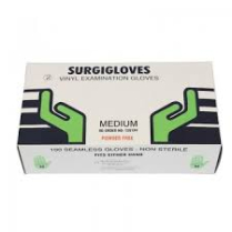 GLOVE VINYL SURGIGLOVE NS (1091PF) PF MED  BOX/100