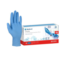 GLOVE VITALS BLUE NITRILE EXTRA SMALL (1297A) BOX/200