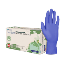 GLOVE NITRILE ECOSAFE BIODEGRADABLE X/S (1171A) BX100