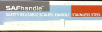 SAFHANDLE SAFETY SCALPEL HANDLE #4 (00689)  EACH