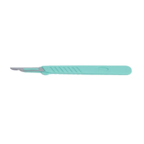 SCALPEL PLASTIC C/W HANDLE #10A      BOX/10