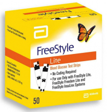 FREESTYLE LITE BLOOD GLUCOSE STRIPS BOX/100